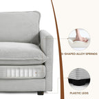 ROWHY 78'' Sectional 2 Seat Cloud Loveseat - Image 4