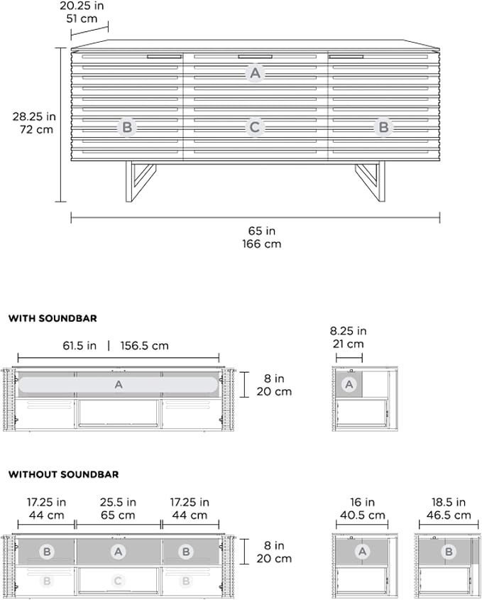 BDI Furniture Corridor 8177-65'' TV Stand - Image 5