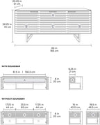BDI Furniture Corridor 8177-65'' TV Stand - Image 5