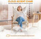 VINGLI Mid-Century Modern Cloud Accent Armchairs Set of 2 - Image 4