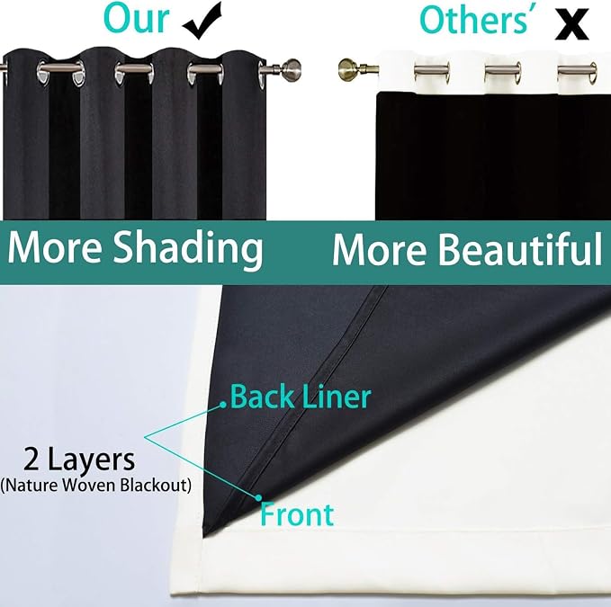 Yakamok Cream Blackout Curtains 96 Inches Long - Image 5