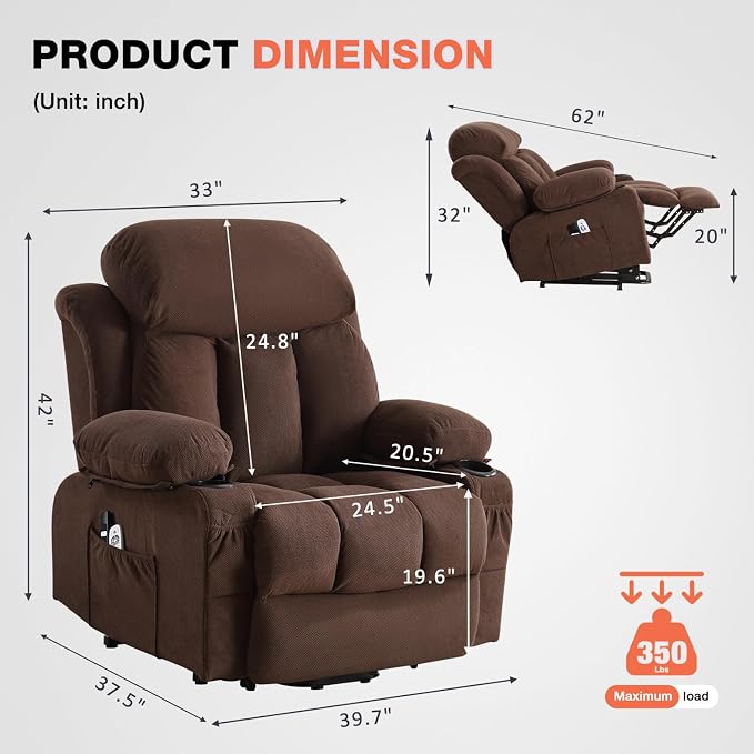 MAHOMICO Power Lift Recliner Chair - Image 2