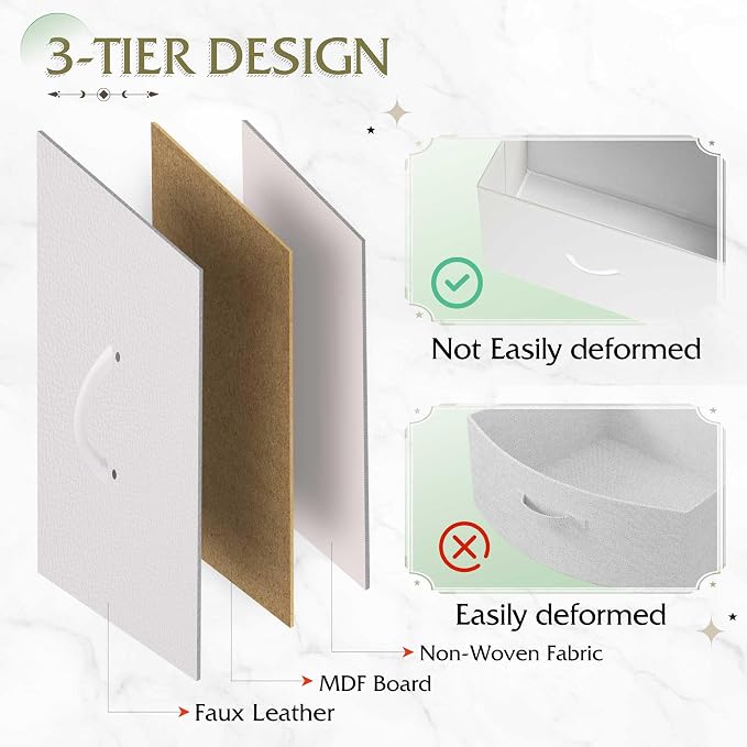 WLIVE White Night Stand, Small Dresser - Image 6
