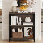 FATORRI Small Bookshelf, 3 Shelf Bookcase - Image 7