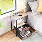 LOAKEKEL Night Stand Set 2, LED Nightstand - Image 6