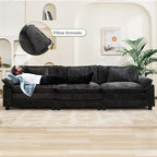 Oprisen 120" Modular Sectional Sofa, Comfy Cloud Couch Sectional Sofa, Chenille - Image 5