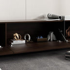 AIEGLE 95.1" W TV Stand with 4 Flip-Down Drawers, Modern Entertainment Center - Image 6