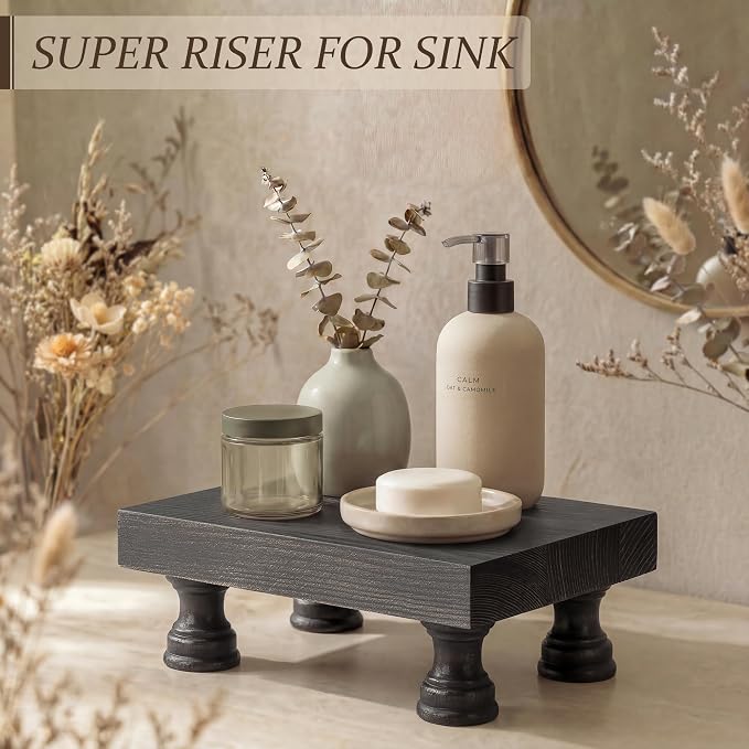 EOSAHR Retro Pine Wood Riser Display Stand - Image 5