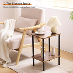 Apicizon 2 Tier End Table Set of 2, Small Side Table - Image 8