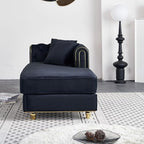 Luxury Velvet Chaise Lounger - Image 5