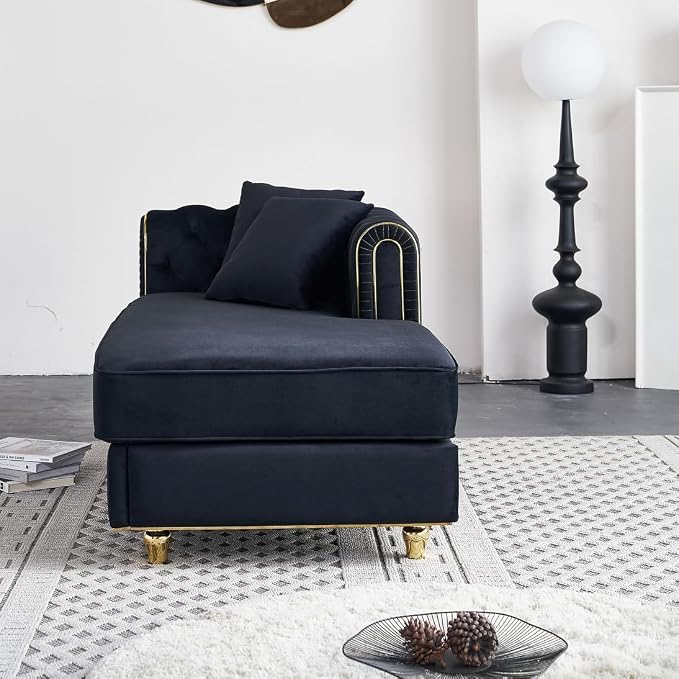 Luxury Velvet Chaise Lounger - Image 5