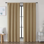 Simplebrand Ava Taupe Blackout Curtains by Simplebrand