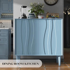 Easyego 31.5″ Mid Century Modern Sideboard Buffet Cabinet, Dining Room - Image 6