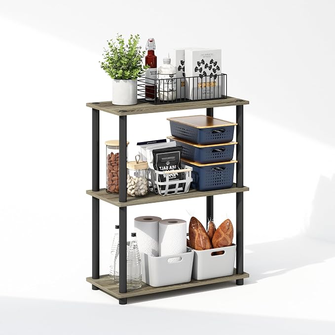 Furinno Turn-N-Tube Book Shelf, 3-Tier Bookshelf, Bookcase - Image 4