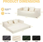 COMAX Boneless Couch, Futon Sofa Bed Couches Versatile Queen - Image 2