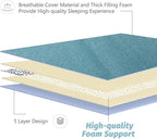 MAXYOYO Floral Printed Rustic Japanese Style Futon Foldable Roll Up Camping - Image 6