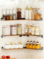 Floating Shelves for Wall, Shelves for Decor Storage Set of 6, Wall Mounted - Image 6