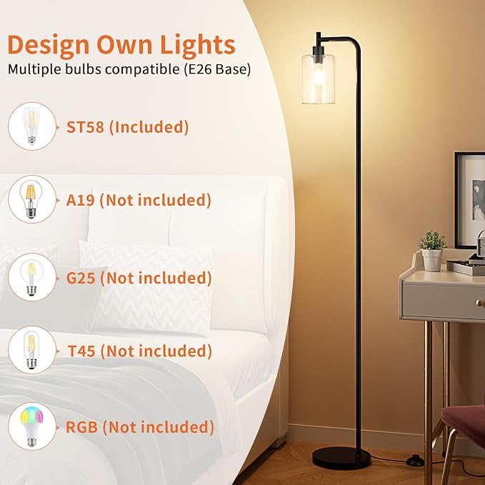 Ziisee Industrial Floor Lamp - Image 3