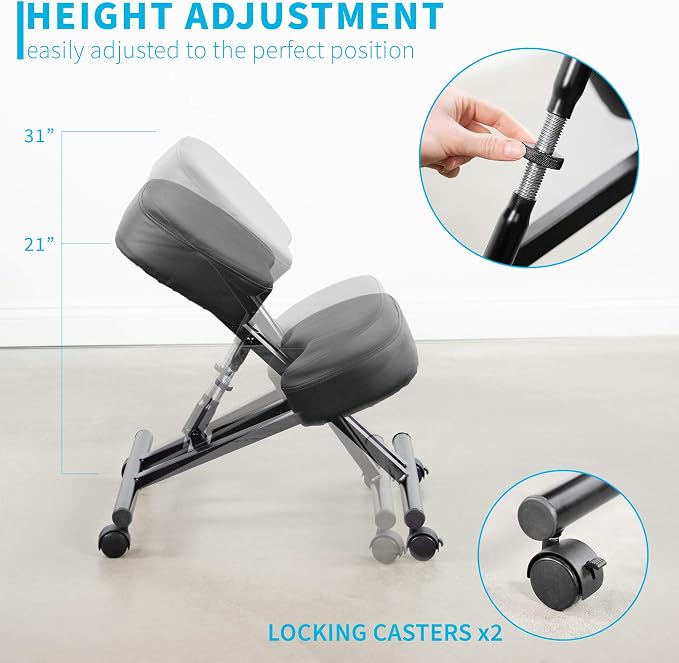Ergonomic Kneeling Chair, Adjustable Stool - Image 3