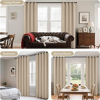 Joydeco Blackout Curtains 120 Inch Length 2 Panels Set, Thermal Insulated Long - Image 6