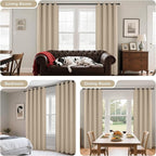 Joydeco Blackout Curtains 63 Inch Length 2 Panels Set, Thermal Insulated Long - Image 6