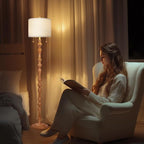 65.5" Natural Real Wood Floor Lamp - Image 6