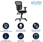 Flash Furniture Nicholas Mid-Back Swivel Desk Chair - Image 4