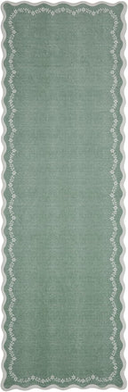 GarveeHome 2.5x10 Scalloped Washable Runner Rug Long Hallway Kitchen Rug | Soft - Image 8