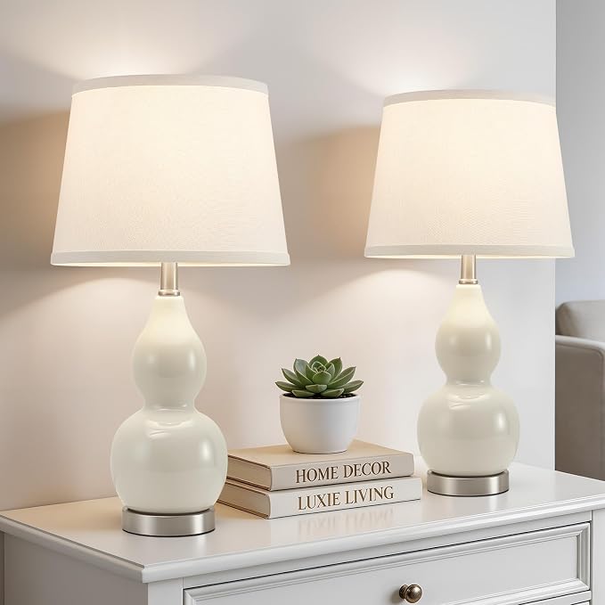 GyroVu 22" Table Lamp Set of 2, Color Temperature Adjustable Double Gourd - Image 4