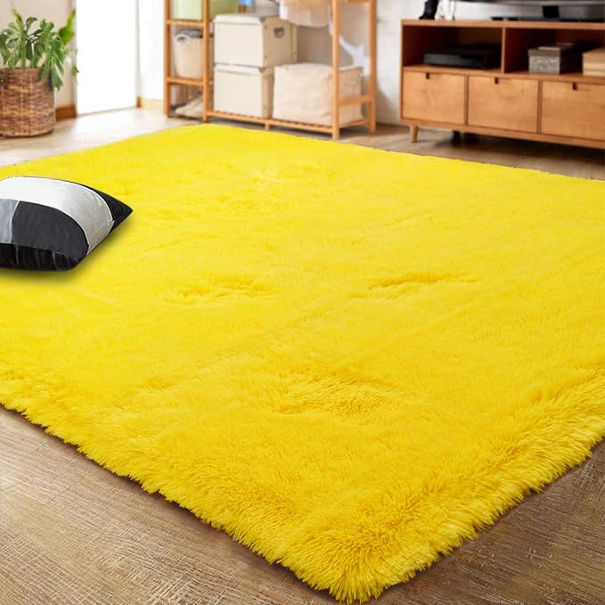 LOCHAS Area Rugs Fluffy Living Room Carpets by LOCHAS