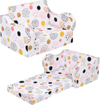 MOMCAYWEX Kids Sofa, 2-in-1 Flip-Out Foam Couch, Foldable Soft Play Lounge Chair by MOMCAYWEX