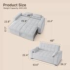 Gizoon Convertible Sofa Bed, Loveseat Sleeper Sofa - Image 2