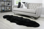 HUAHOO Premium Genuine Sheepskin Rug Black Real Australia Sheepskin Natural - Image 6