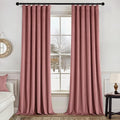 MIULEE Velvet Curtains 50W x 108L 2 Panels Dusty Rose Blackout Curtains | by MIULEE