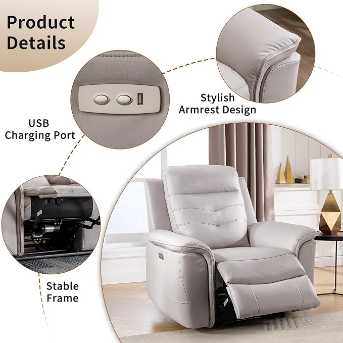 ANJ Power Recliner Chair Set of 2 - Image 4