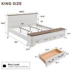 T4TREAM Farmhouse King Bed - Image 2