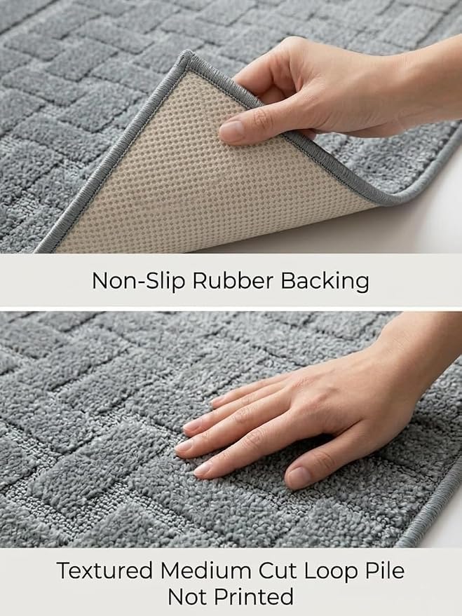 Runner Rug 23 ft, Extra Long Non-Slip Washable Rug, Rubber Backing, Rolled in - Image 3