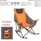 SUNNYFEEL Oversized Heated Rocking Camping Chair 2 Pack, Fully Padded Patio - Image 6