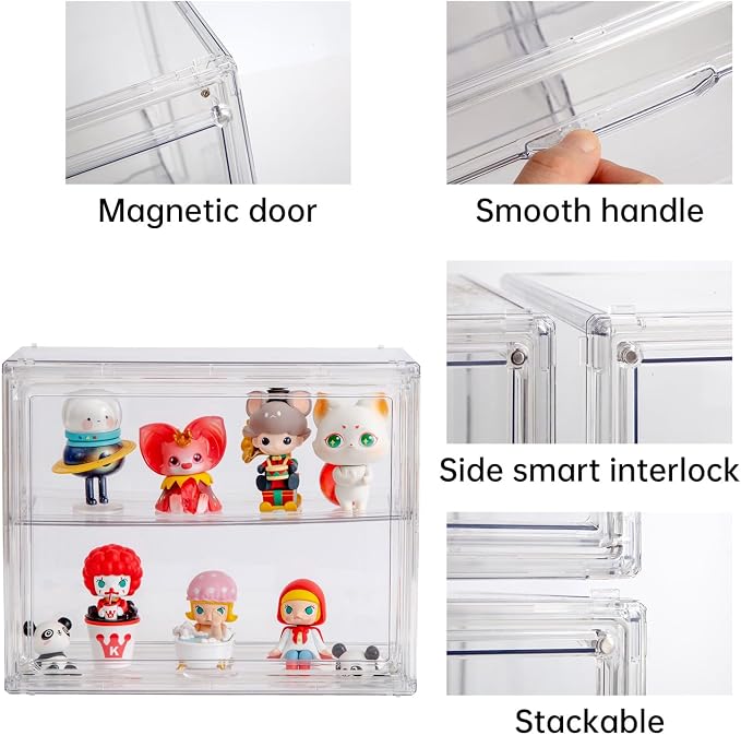 BOHOIDEE 2 Tiers Clear Display Case - Image 3