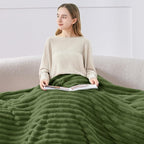 BEDELITE Ribbed Fleece Throw Blanket - Image 3