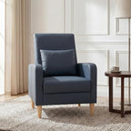COLAMY Mid-Century Modern Upholstered Accent Chair - Image 9