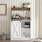 4ever2buy Farmhouse Coffee Bar Cabinet - Image 6