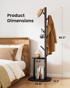 Pipishell Coat Rack, Freestanding Hall Tree - Image 4