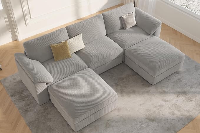 EASE MOOSE Oversized Modular Sectional Sofa, Extra Large U Shape Sectional - Image 3