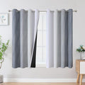 Grey and Greyish White Ombre Blackout Curtains by ESTELARTEXTILER