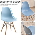 5-Piece Round Dining Table Set, Small 35.5" Kitchen Table Chairs Set of 4 Space - Image 5