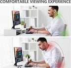 TAVR Furniture Dual Monitor Stand Riser, Computer Monitor Stands - Image 5