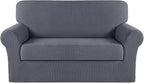 Turquoize Stretch Sofa Slipcover 2 Pieces Sofa Cover Couch Cover by Turquoize