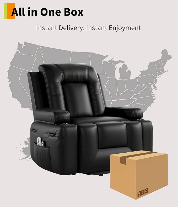 GarveeHome Oversized Wide Power Lift Recliner Chair - Image 9