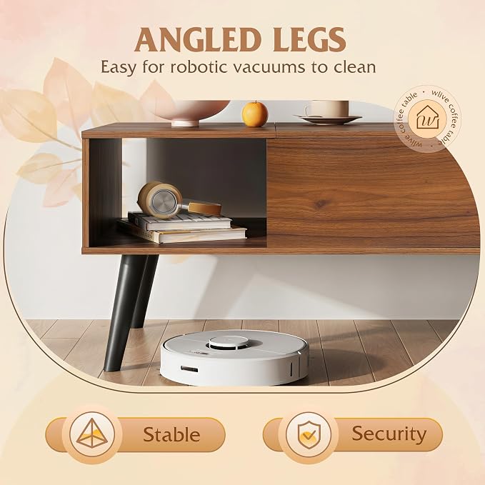WLIVE Coffee Table for Living Room, Lift Top Coffee Table - Image 7
